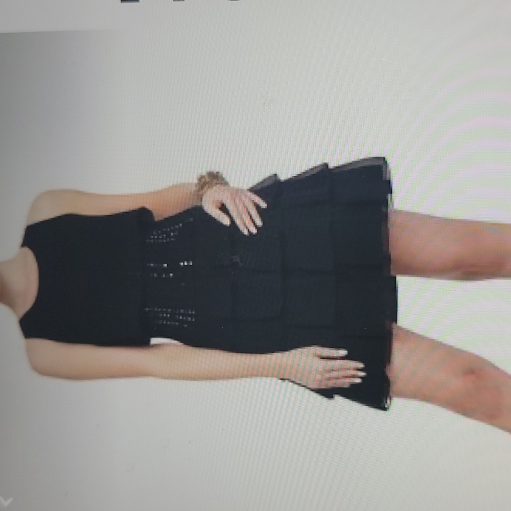 Dress with beads and ruffles